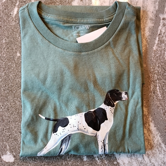 J. Crew Men's Dog Graphic T-shirt New Size Medium - Picture 3 of 3